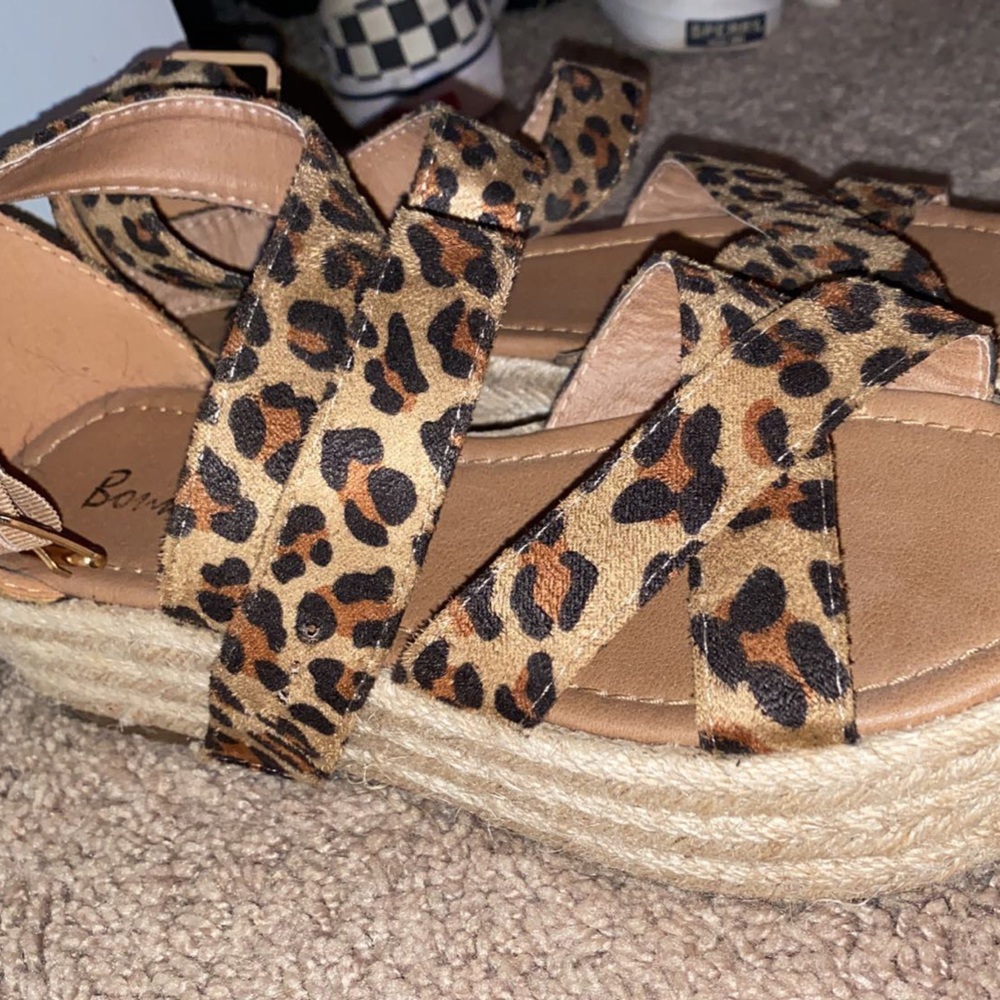 cheetah print sandals